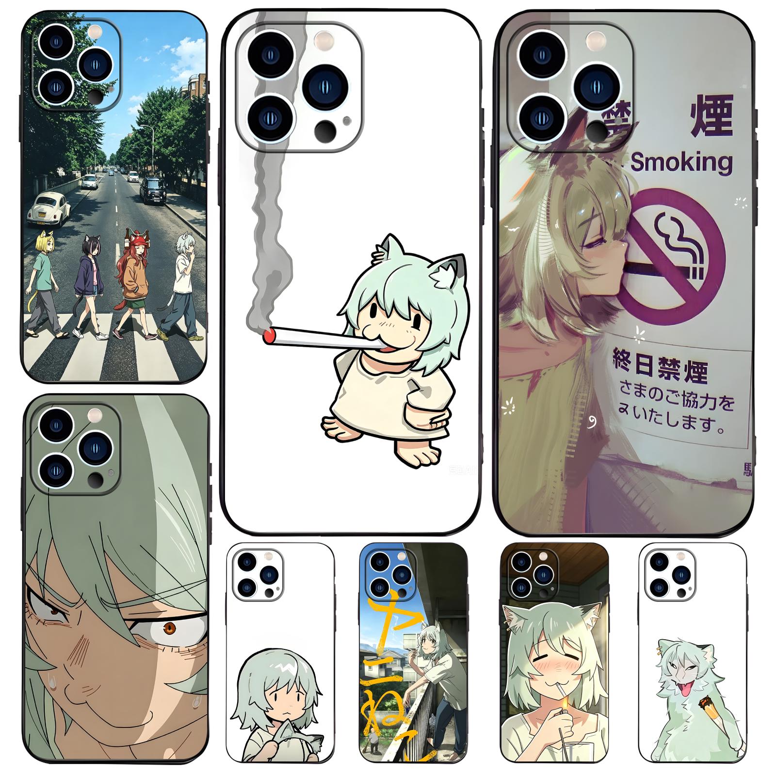 Phone Cases Drop Proof - Chainsmoker Cat Phone Case For iPhone17