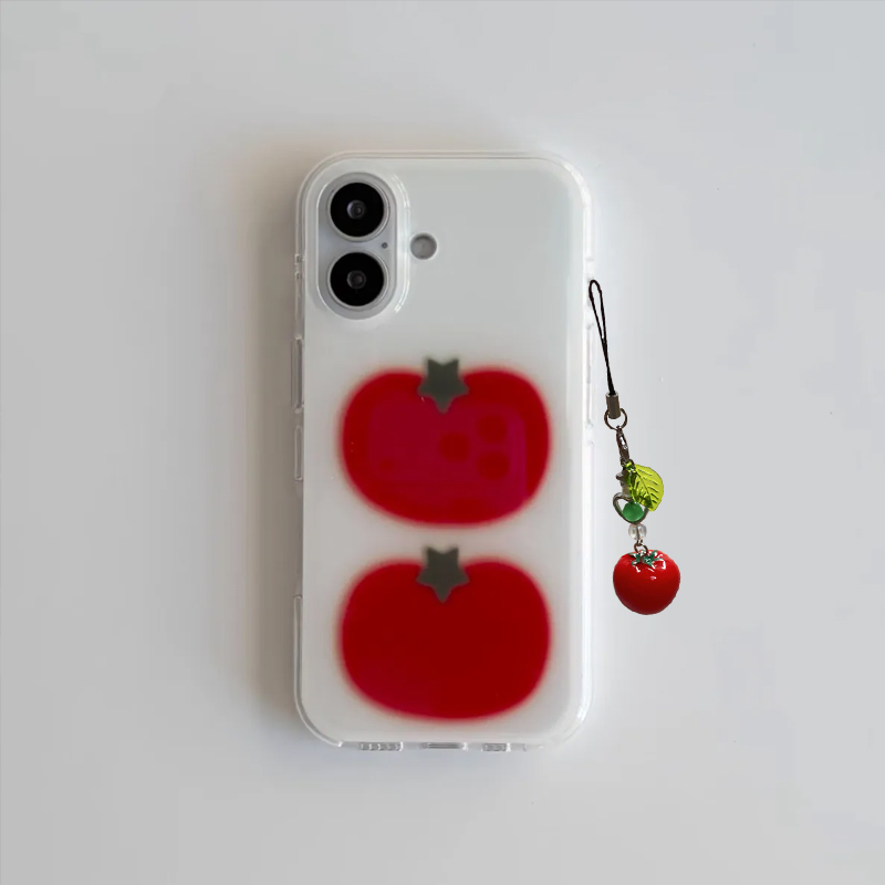 Phone Cases Y2K - Korean Ins Two Ted Tomato Cartoon