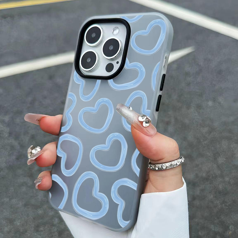Phone Cases Xr Cute - Cute Oil Painting Love Heart Pattern