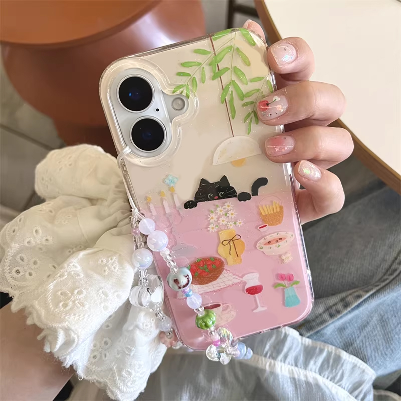 Phone Cases Y2K - Ins Girl Cute Dining Table Little