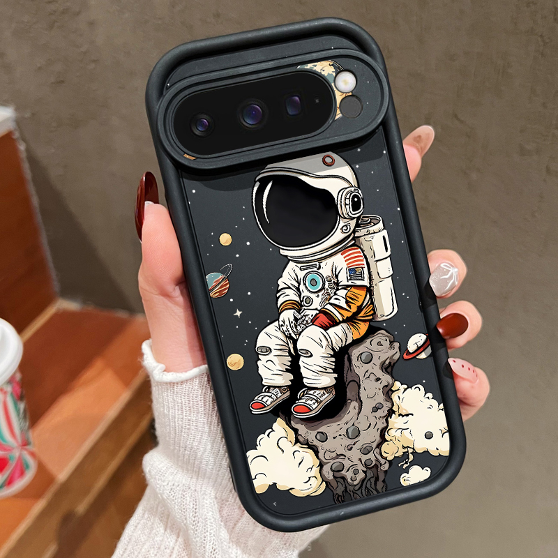 Phone Cases Google Pixel 10 Pro - Cartoon Astronaut Print TPU Phone Case