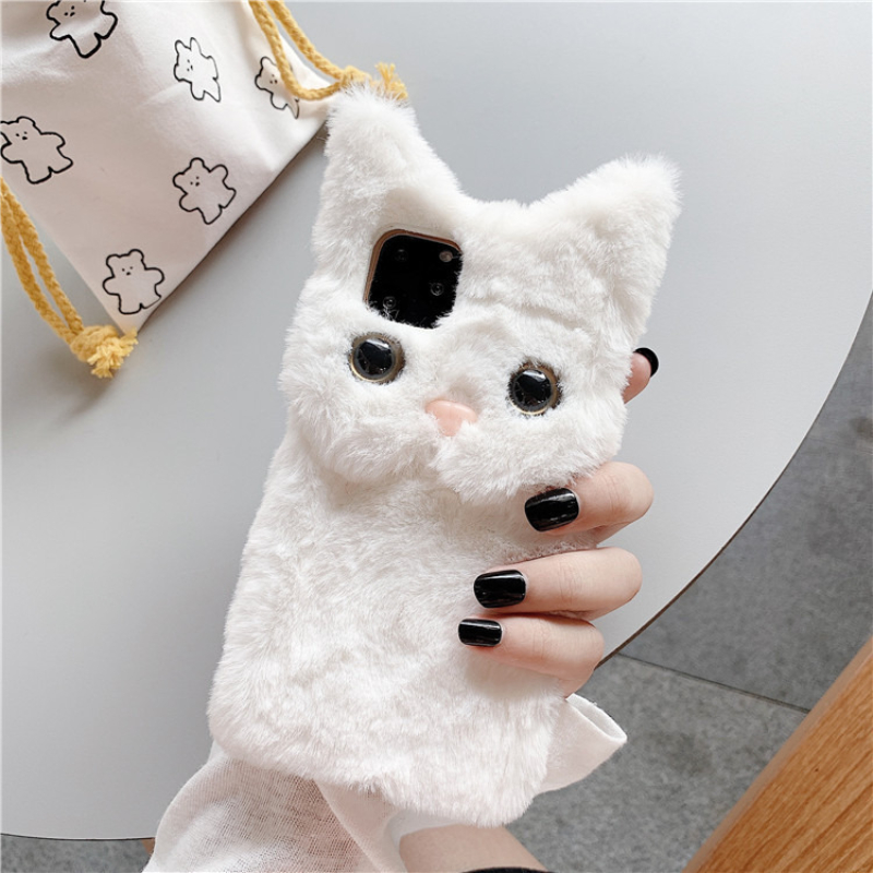 3D Cute Cartoon Cat Furry Plus - Phone Cases Iphone 16 Pro Max ulasan dan harga
