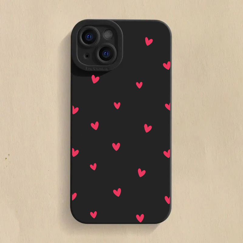 Black Love Heart Protector Pho - Phone Cases Galaxy S23 ulasan dan harga