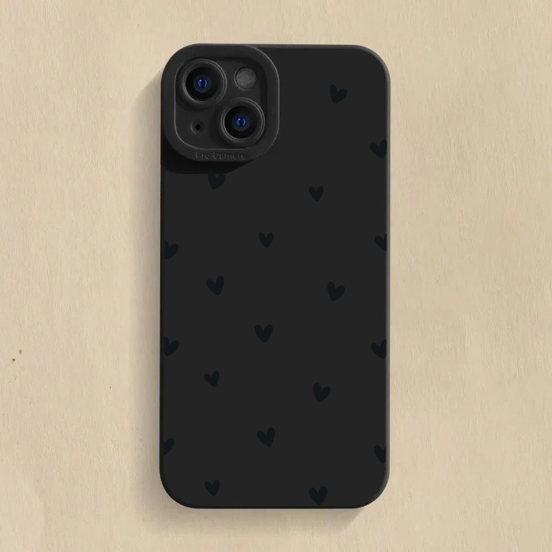 Black Love Heart Protector Pho - Phone Cases Galaxy S23 ulasan dan harga