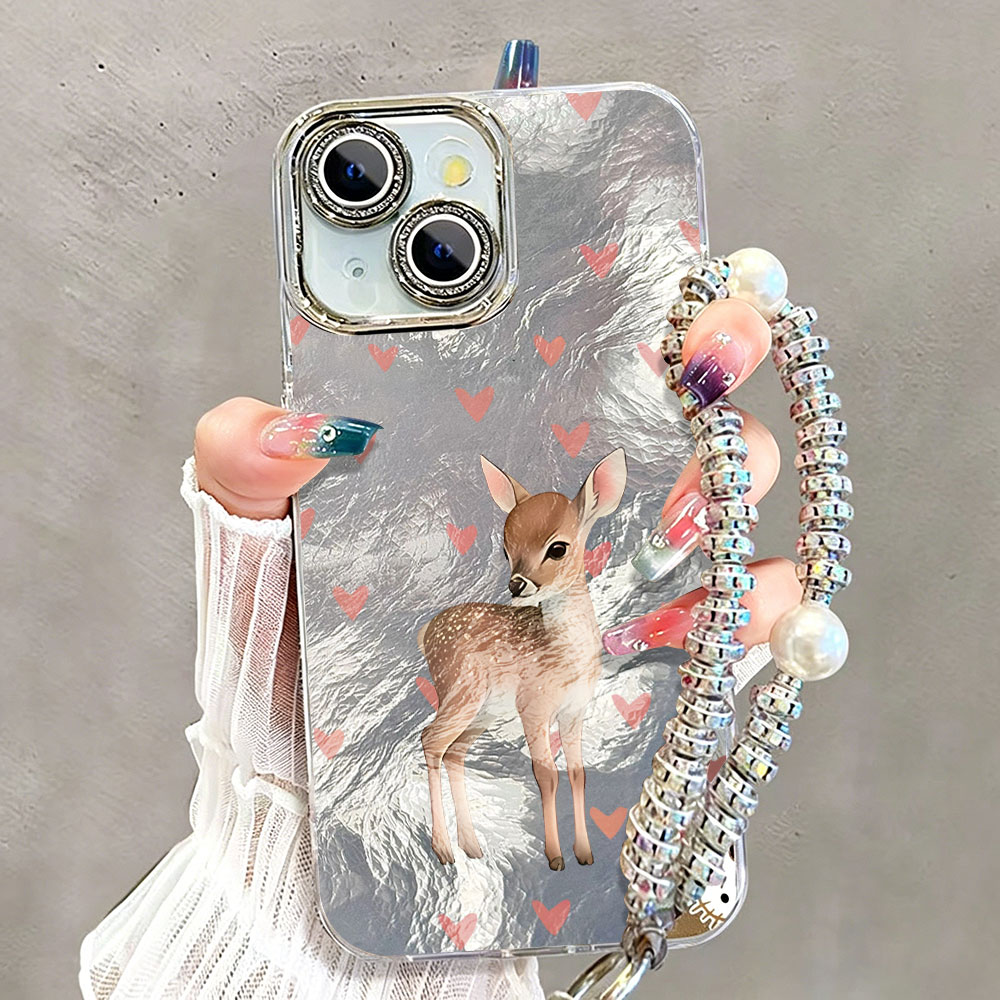 Cute Korean Red Love Deer Phon - Phone Cases Red Deer ulasan dan harga
