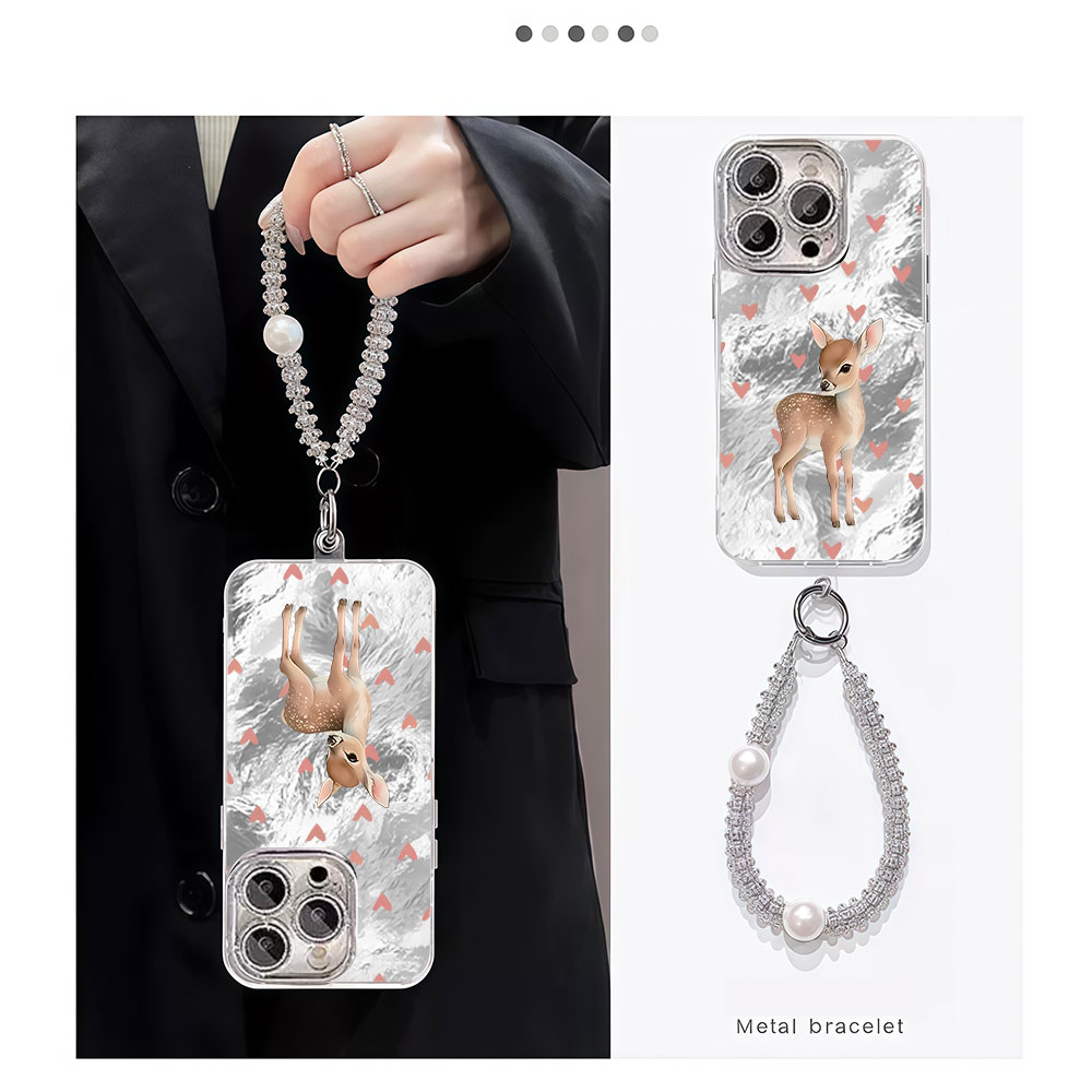 Cute Korean Red Love Deer Phon - Phone Cases Red Deer ulasan dan harga