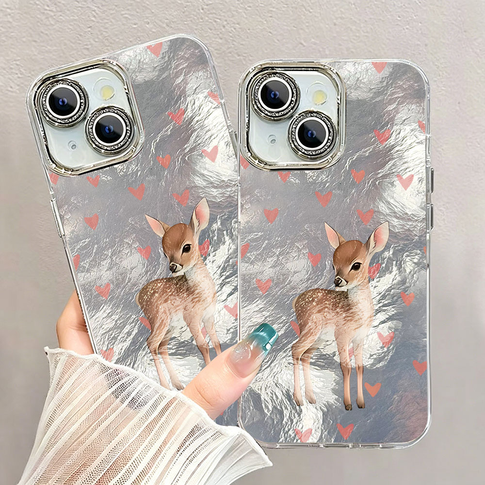 Cute Korean Red Love Deer Phon - Phone Cases Red Deer ulasan dan harga