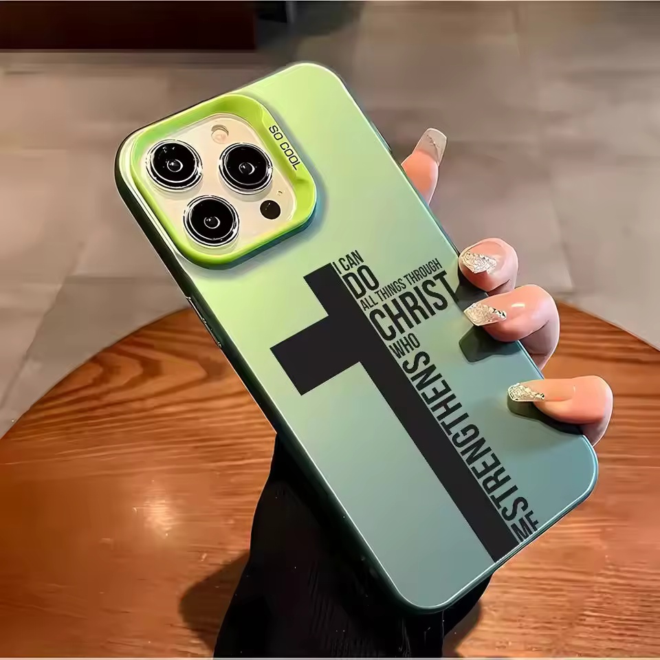 Anti Fingerprint Cross Bible P - Phone Cases Iphone 16 Pro Max ulasan dan harga