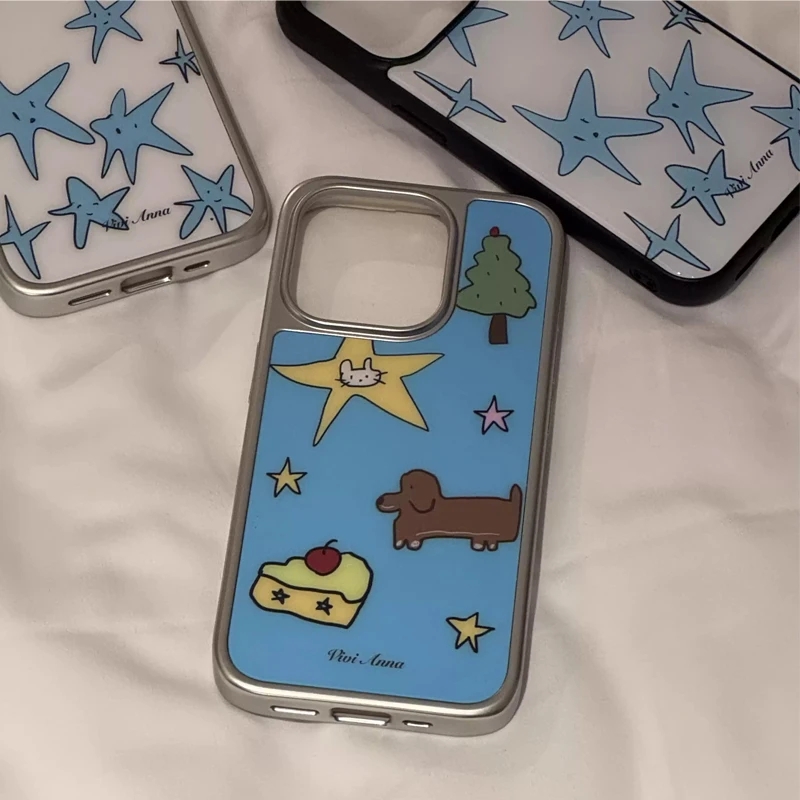 Ins Niche Creative Blue Star P - Phone Cases Y2K ulasan dan harga