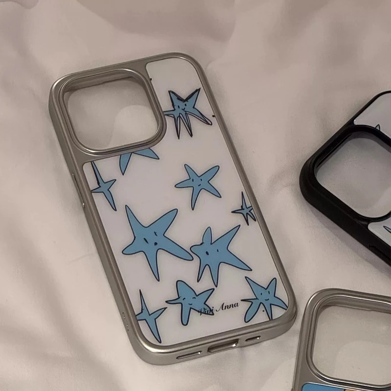 Ins Niche Creative Blue Star P - Phone Cases Y2K ulasan dan harga