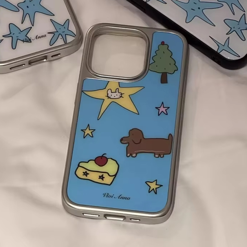 Ins Niche Creative Blue Star P - Phone Cases Y2K ulasan dan harga