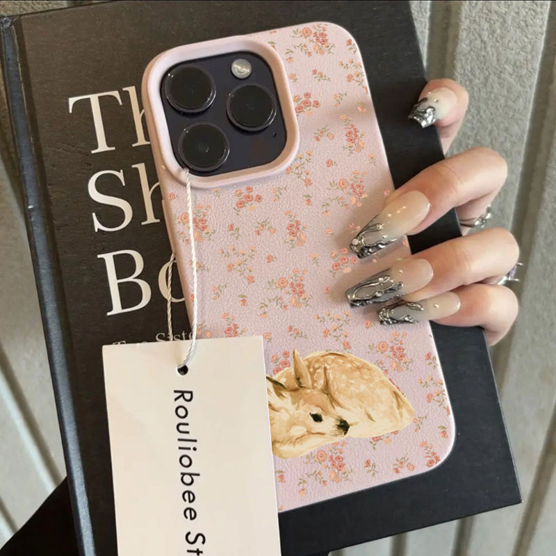 Cute Deer Full Floral Pattern  - Phone Cases Online ulasan dan harga
