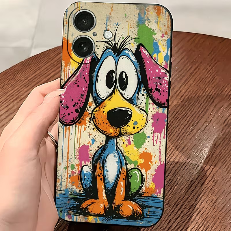 Graffiti Colored Puppy TPU Pho - Phone Cases Drop Proof ulasan dan harga
