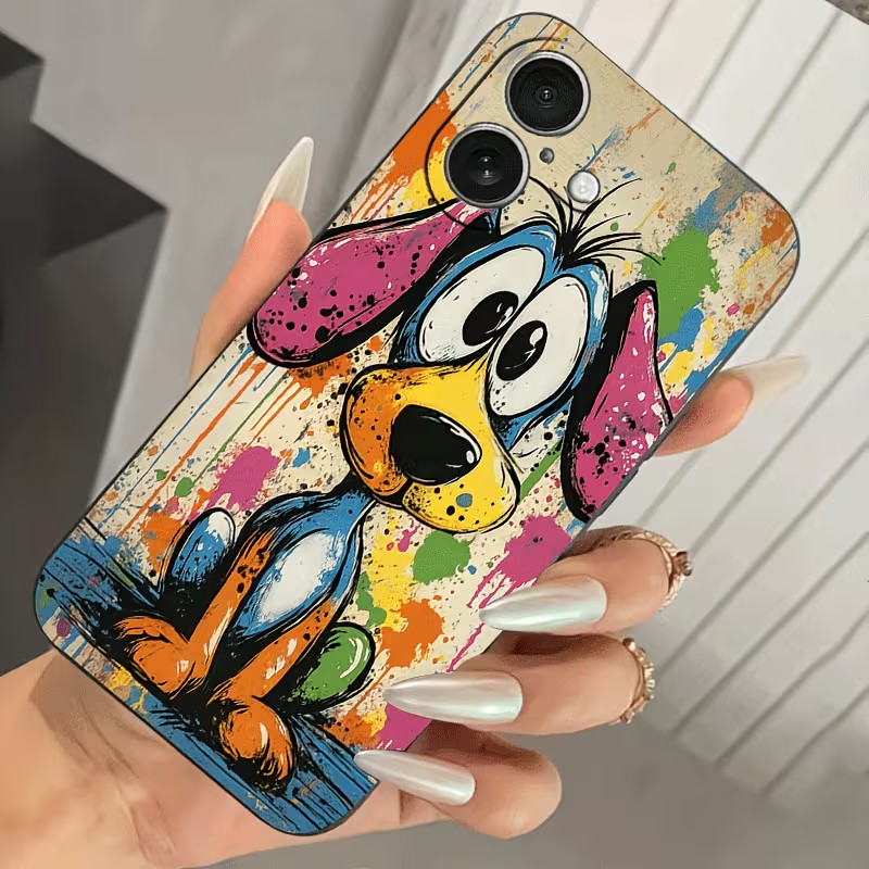 Graffiti Colored Puppy TPU Pho - Phone Cases Drop Proof ulasan dan harga