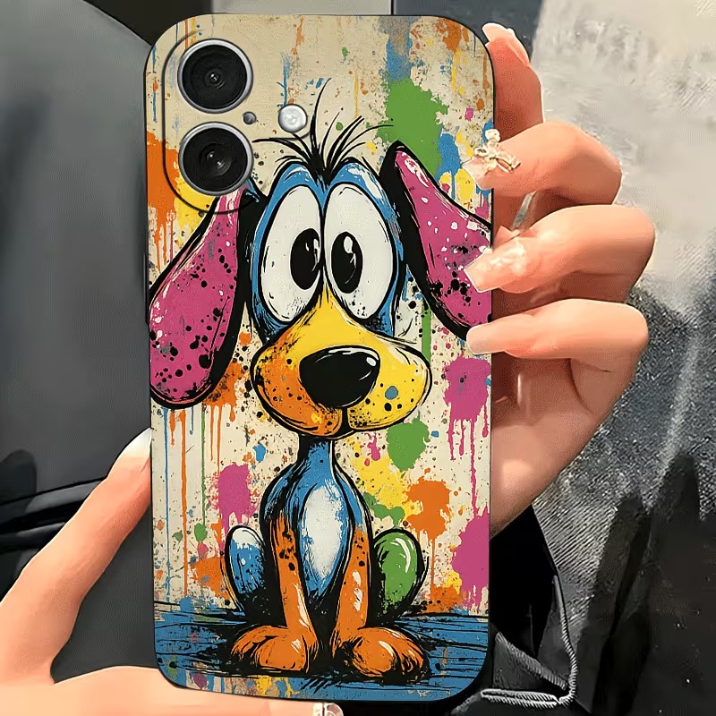 Graffiti Colored Puppy TPU Pho - Phone Cases Drop Proof ulasan dan harga