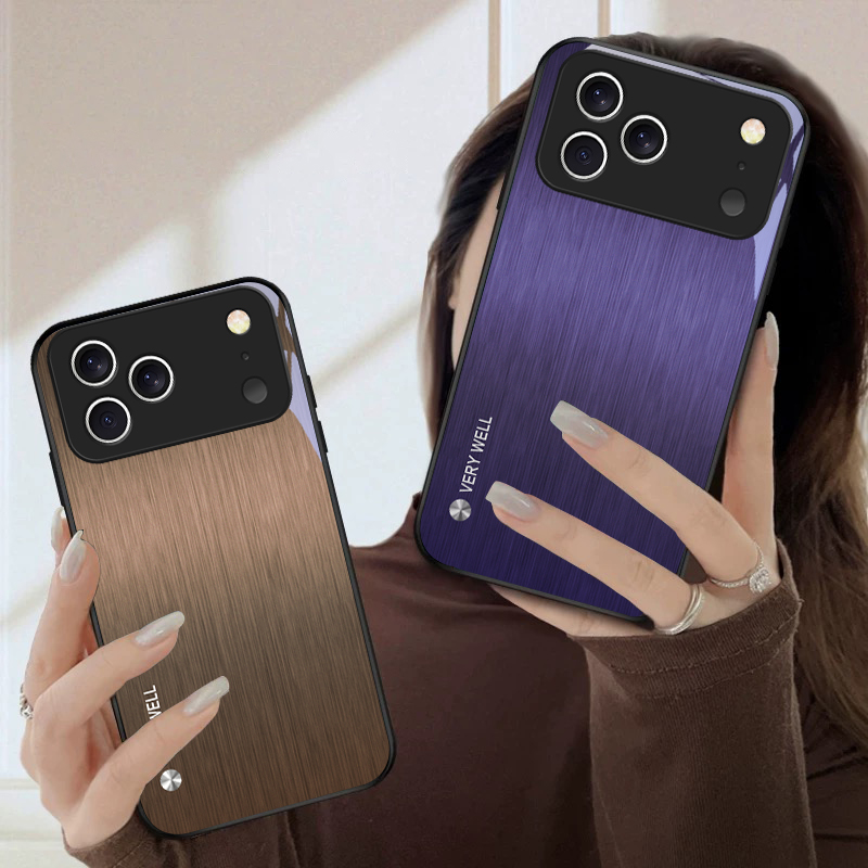 Minimally brushed metal For iP - Phone Cases Metal ulasan dan harga