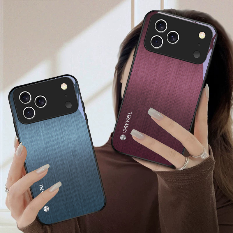 Minimally brushed metal For iP - Phone Cases Metal ulasan dan harga
