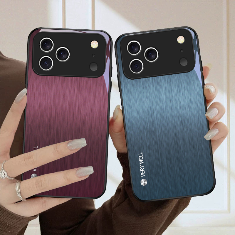 Minimally brushed metal For iP - Phone Cases Metal ulasan dan harga