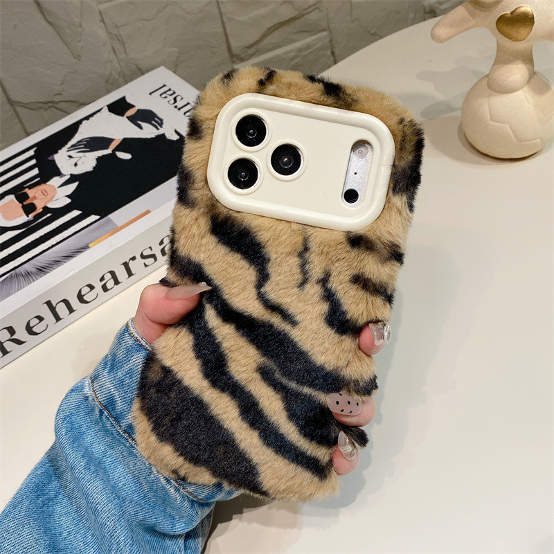 Luxury Zebra Pattern Fluffy Pl - Phone Cases Iphone 16 Pro Max ulasan dan harga