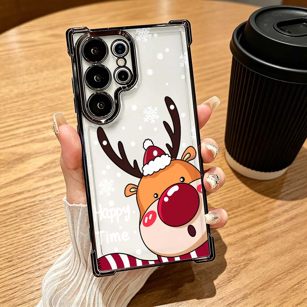 Cartoon Red Nose Deer Anti-Dro - Phone Cases Red Deer ulasan dan harga
