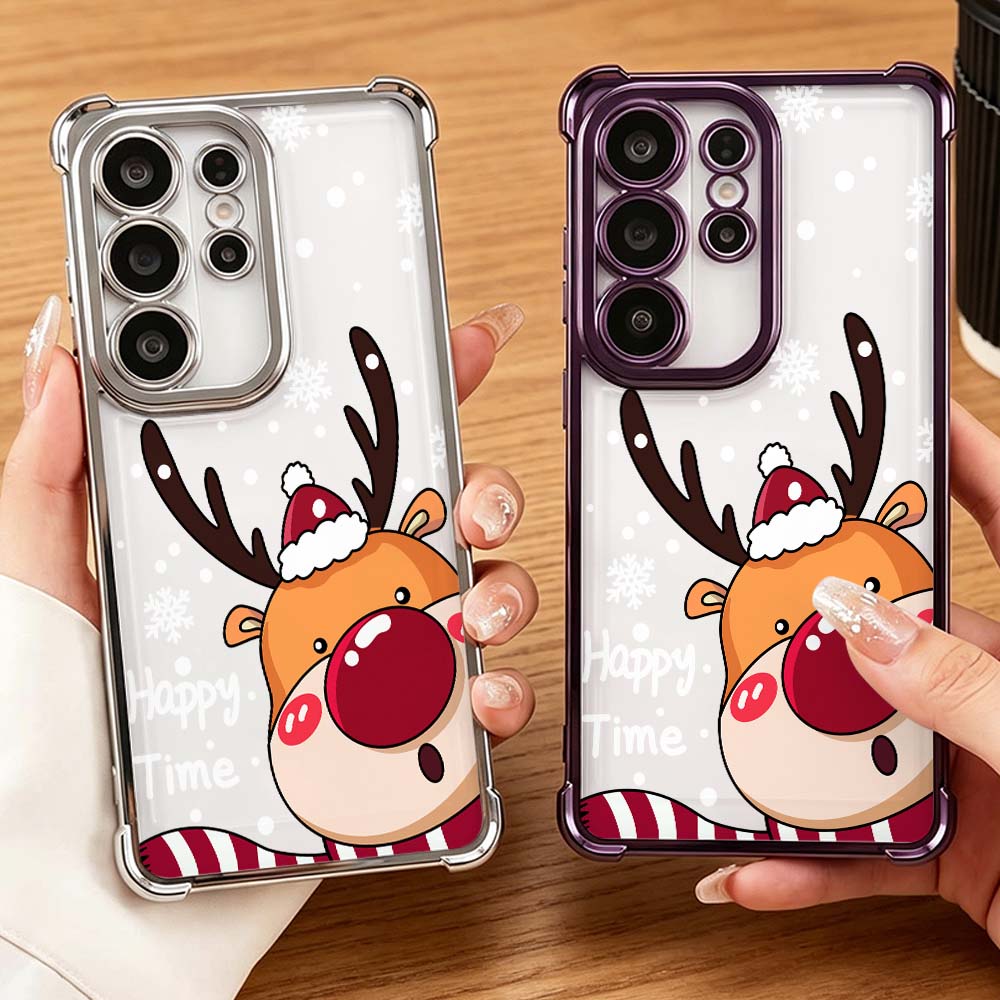 Cartoon Red Nose Deer Anti-Dro - Phone Cases Red Deer ulasan dan harga
