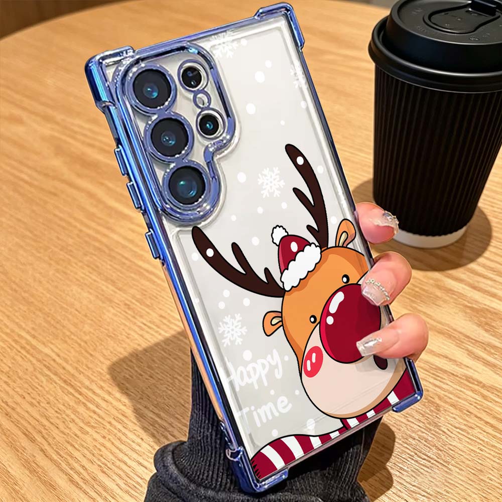 Cartoon Red Nose Deer Anti-Dro - Phone Cases Red Deer ulasan dan harga