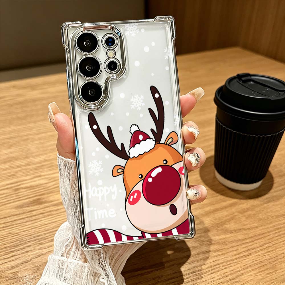 Cartoon Red Nose Deer Anti-Dro - Phone Cases Red Deer ulasan dan harga