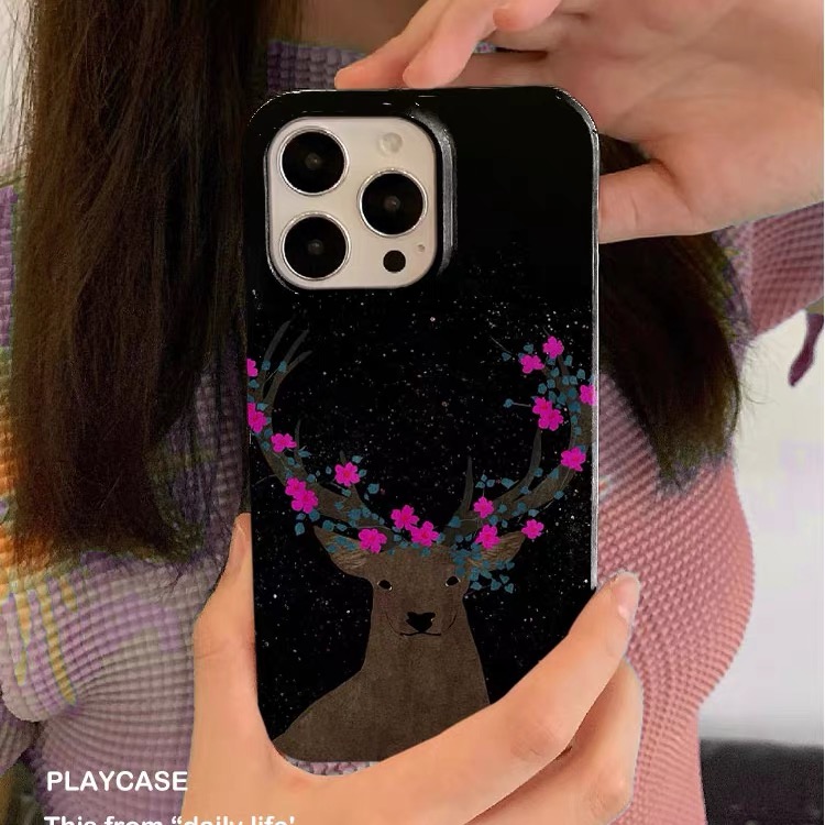 Black and Red Sika Deer Phone  - Phone Cases Red Deer ulasan dan harga