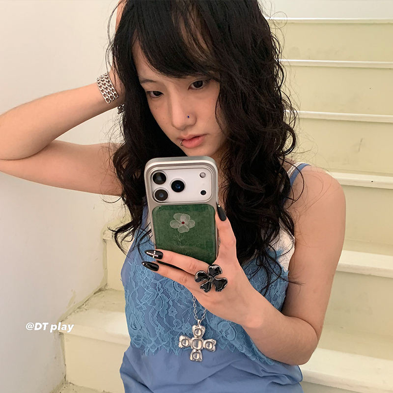 Ins Green Chamomile Small Flow - Phone Cases Green ulasan dan harga