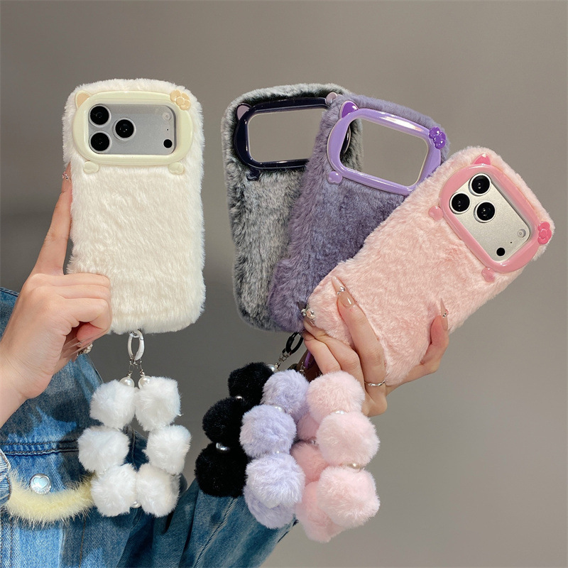 Luxury Solid Colors Furry Plus - Phone Cases Iphone 16 Pro Max ulasan dan harga