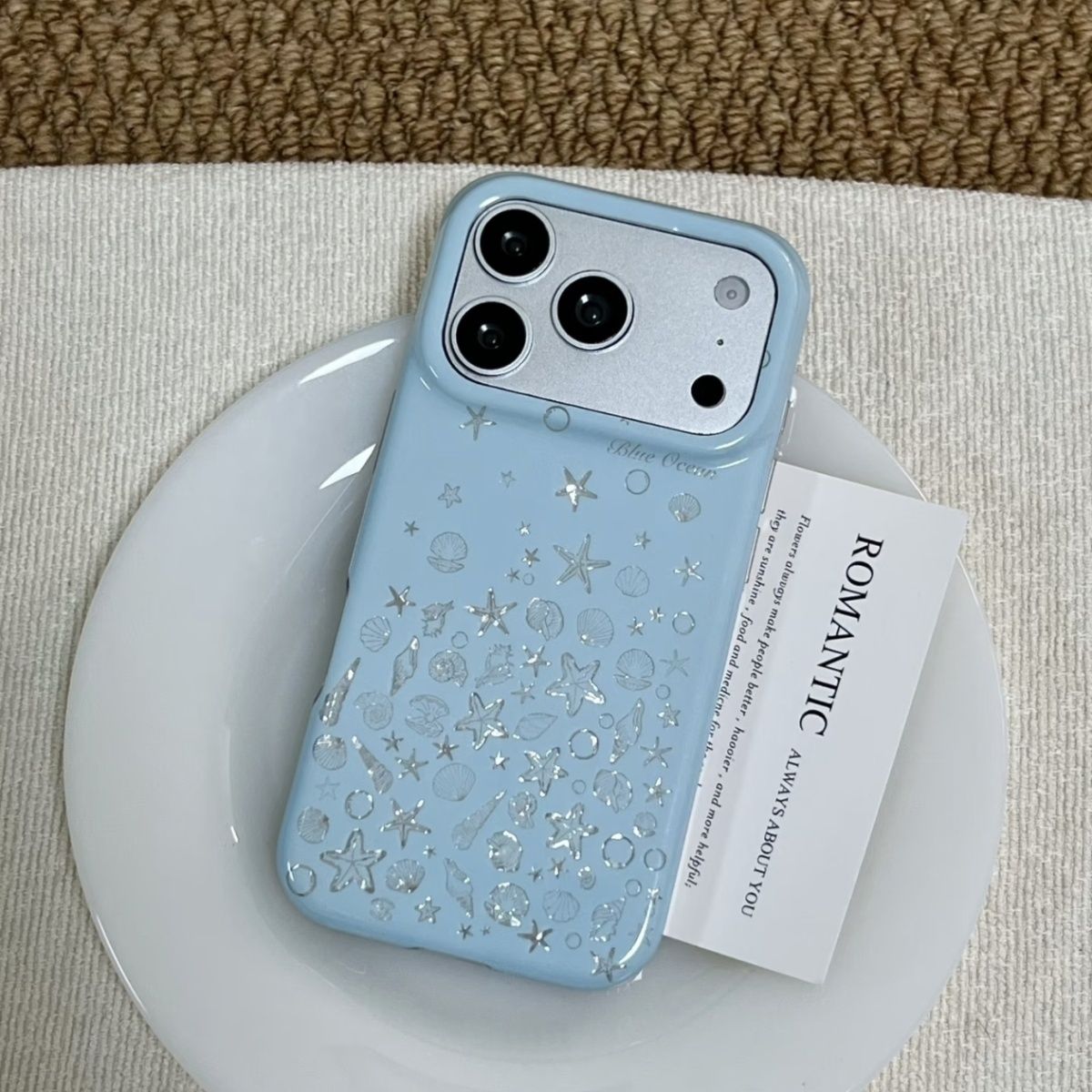 Korean Ins Mint Colored Englis - Phone Cases Y2K ulasan dan harga