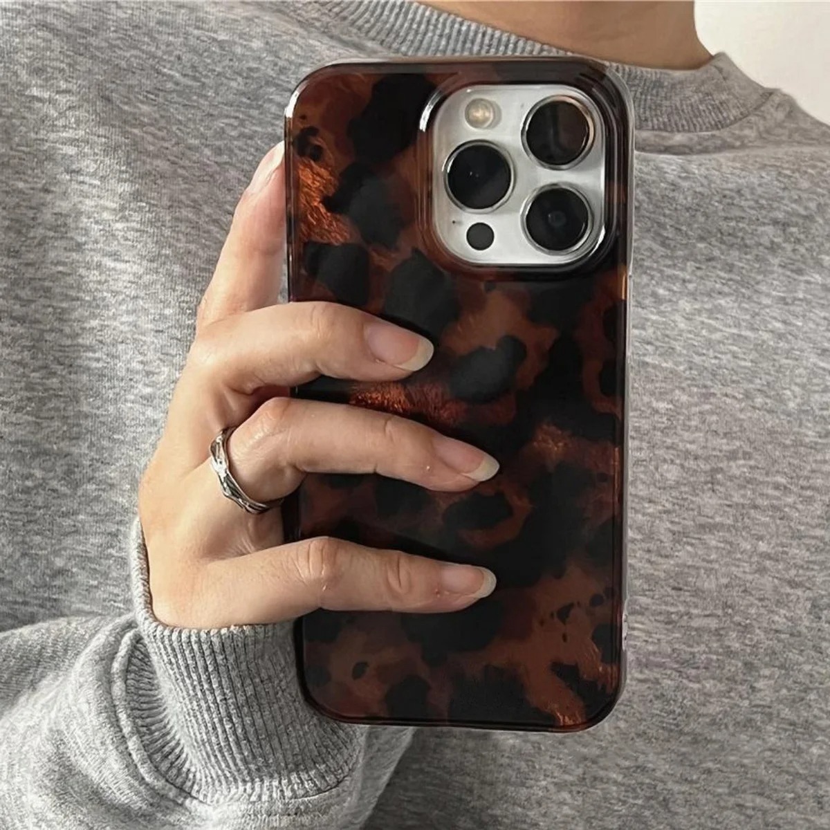 Retro Amber Texture Laser Phon - Phone Cases Online ulasan dan harga