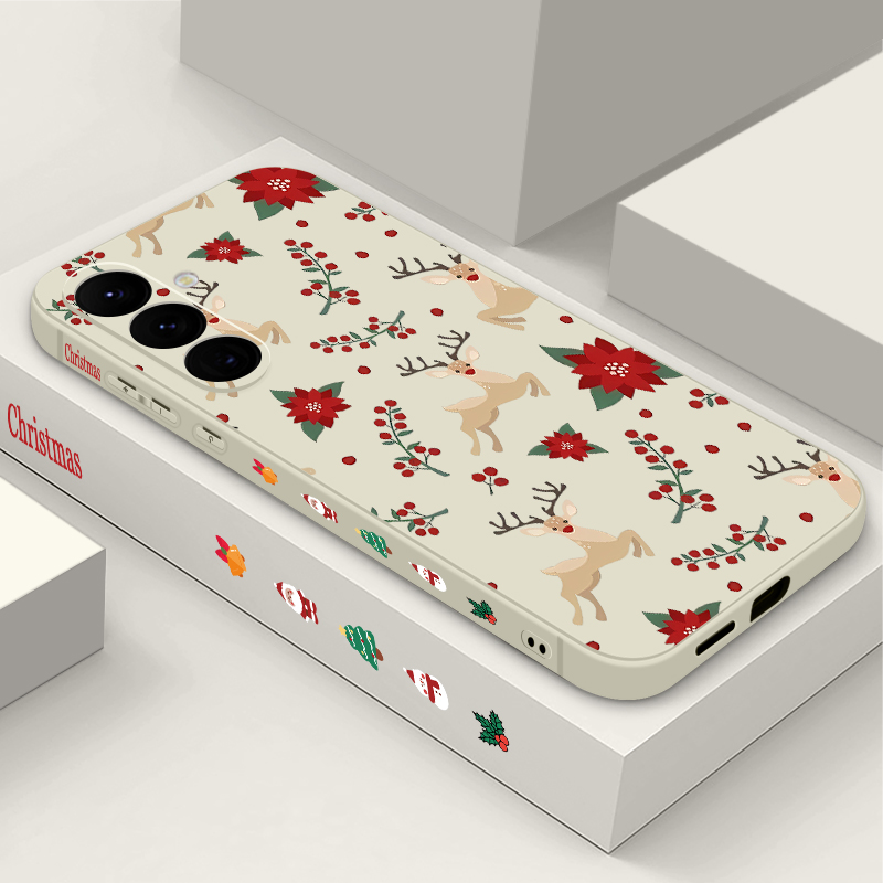 Red Deer Flowers Pattern Phone - Phone Cases Red Deer ulasan dan harga