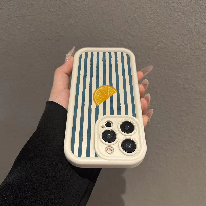 Striped Lemon Slice Pattern Ph - Phone Cases Online ulasan dan harga