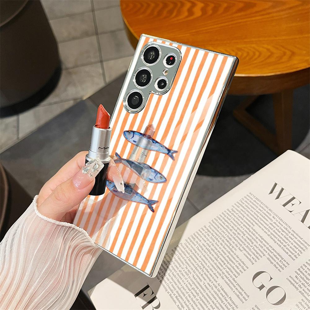 Ocean Life Striped Phone Case  - Phone Cases Metal ulasan dan harga