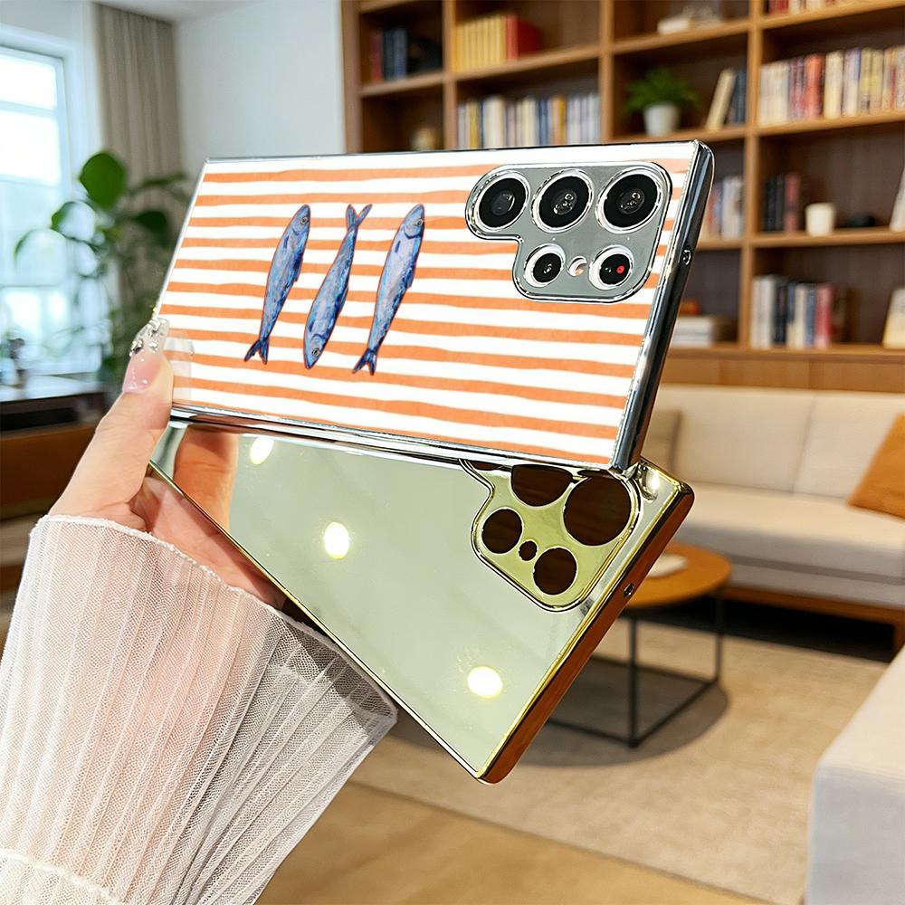 Ocean Life Striped Phone Case  - Phone Cases Metal ulasan dan harga