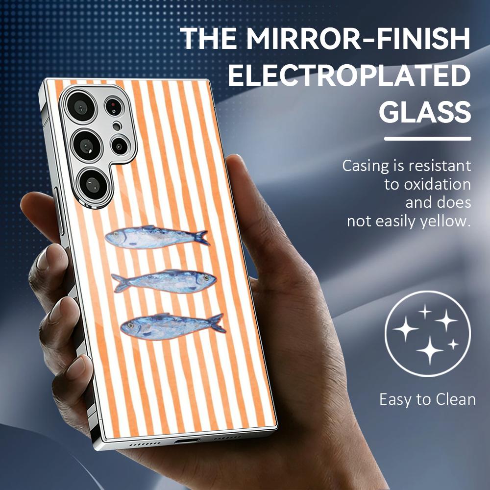 Ocean Life Striped Phone Case  - Phone Cases Metal ulasan dan harga