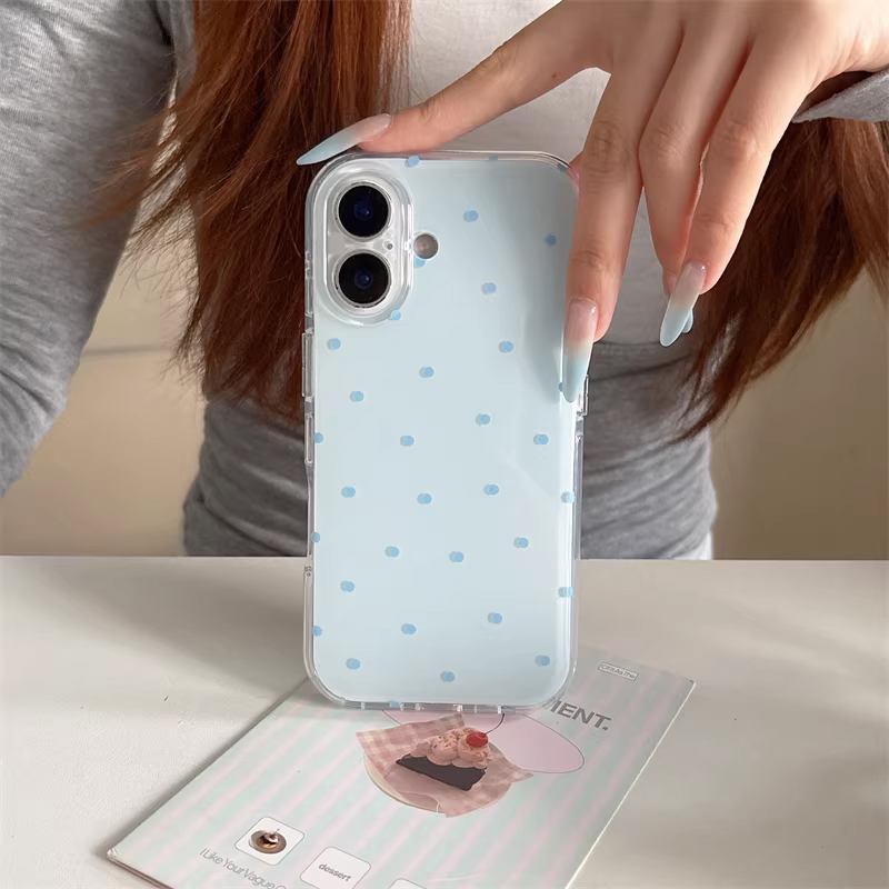 Korean Ins Girl Simple Blue Pi - Phone Cases Y2K ulasan dan harga