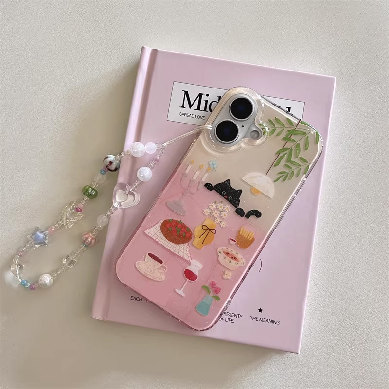 Ins Girl Cute Dining Table Lit - Phone Cases Y2K ulasan dan harga