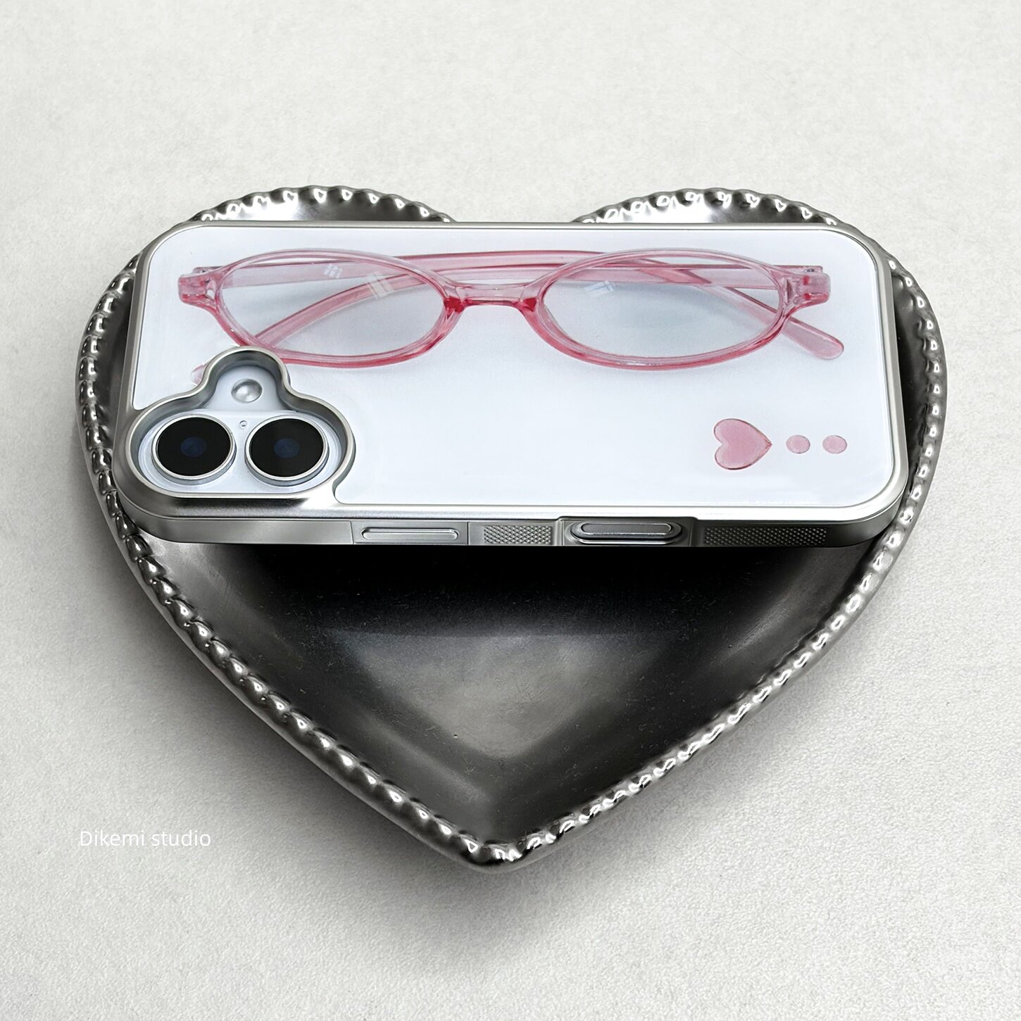 Korean ins Girl Heart Pink Gla - Phone Cases Xr Cute ulasan dan harga