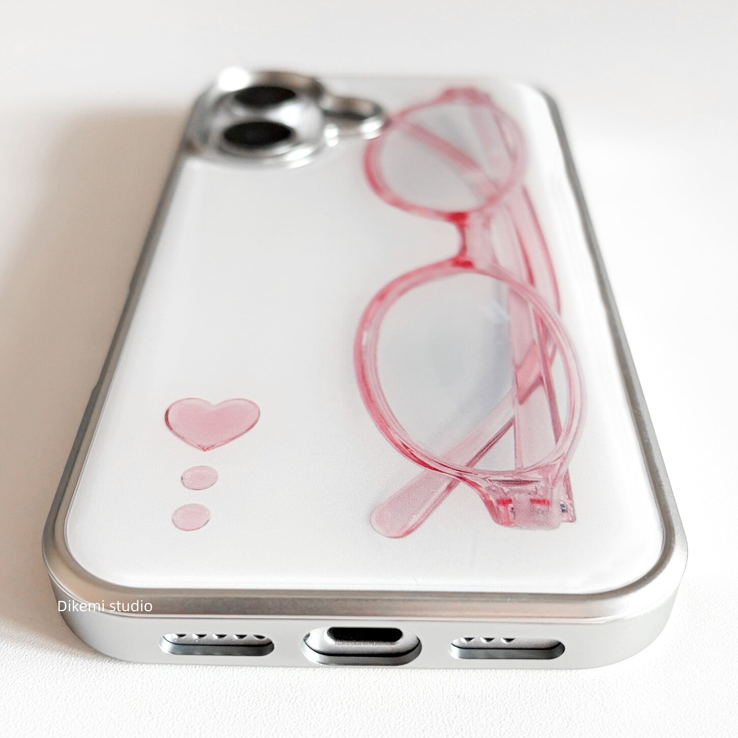 Korean ins Girl Heart Pink Gla - Phone Cases Xr Cute ulasan dan harga