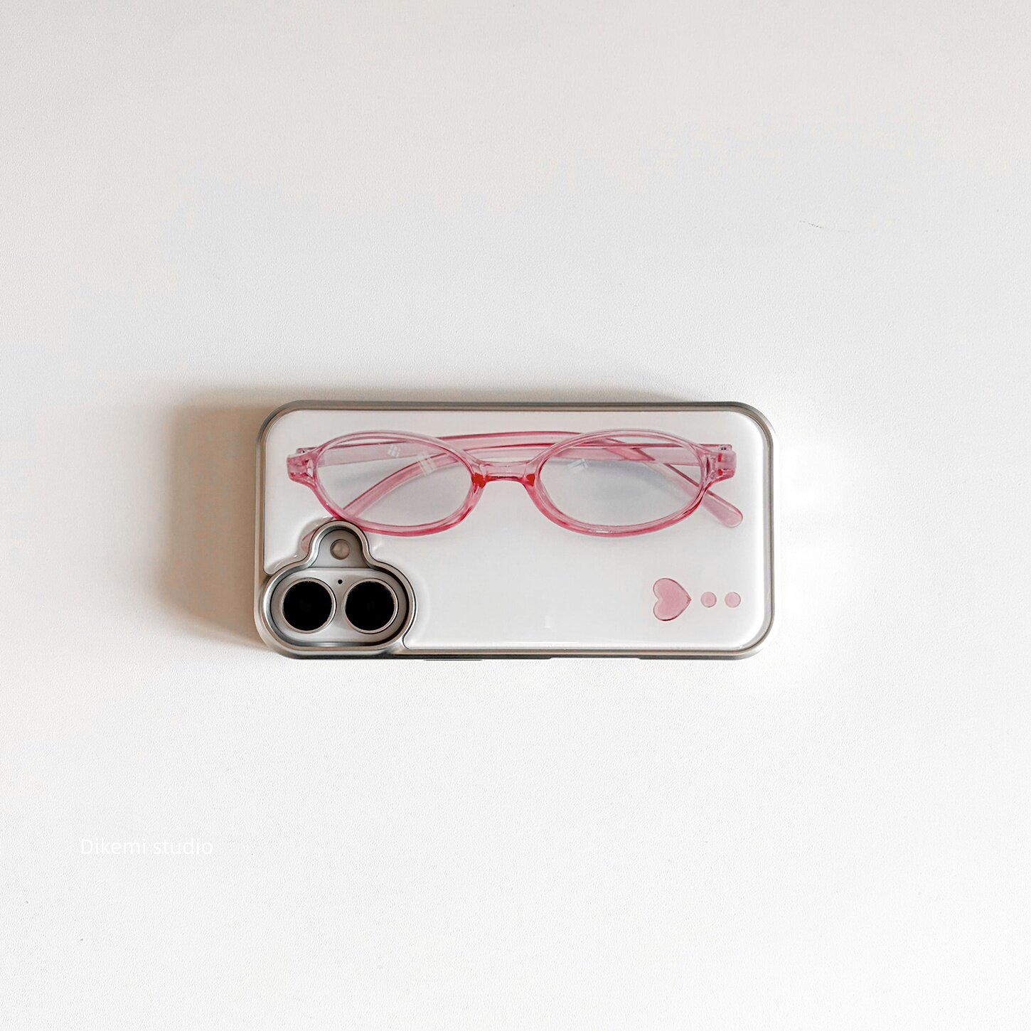 Korean ins Girl Heart Pink Gla - Phone Cases Xr Cute ulasan dan harga