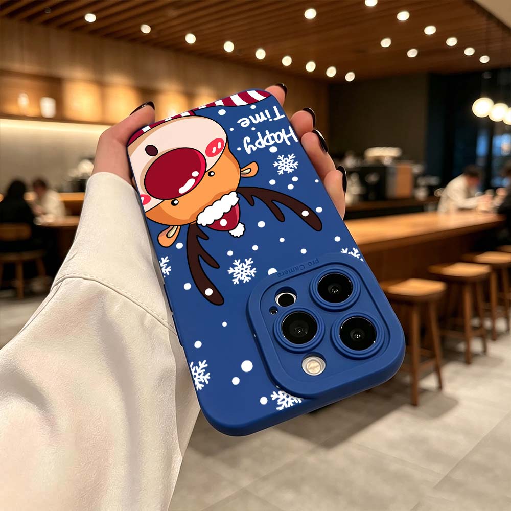Cartoon Red Nose Deer Phone Ca - Phone Cases Red Deer ulasan dan harga