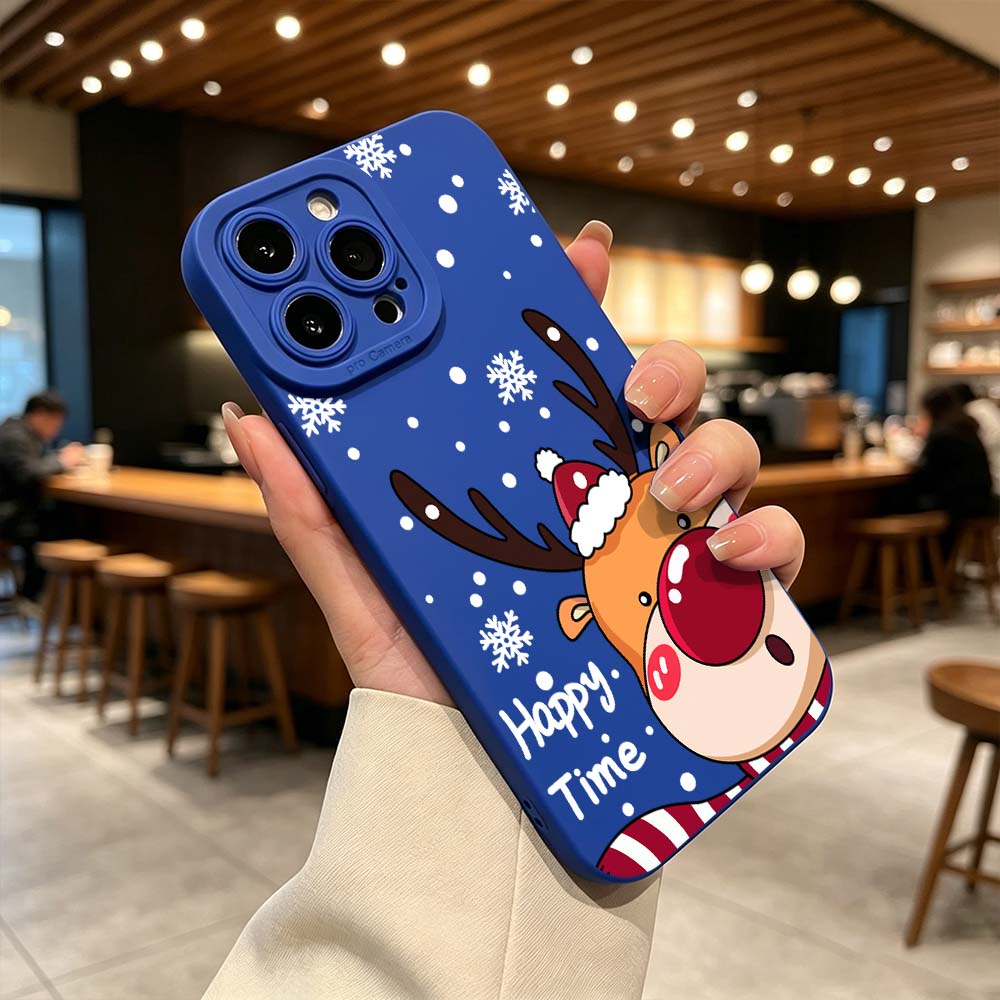 Cartoon Red Nose Deer Phone Ca - Phone Cases Red Deer ulasan dan harga