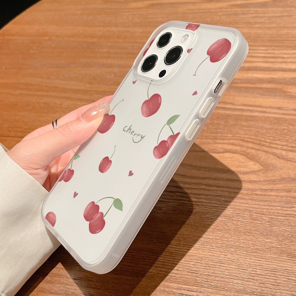 Cherry Phone Case Frosted For  - Phone Cases Iphone 16 Pro Max ulasan dan harga