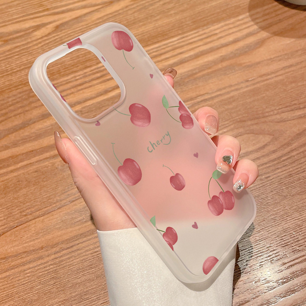 Cherry Phone Case Frosted For  - Phone Cases Iphone 16 Pro Max ulasan dan harga