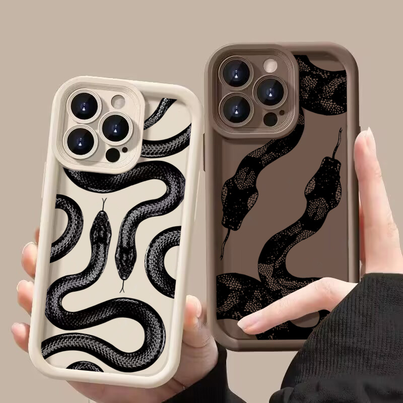 Black Snake Print Phone Case F - Phone Cases Iphone 16 Pro Max ulasan dan harga