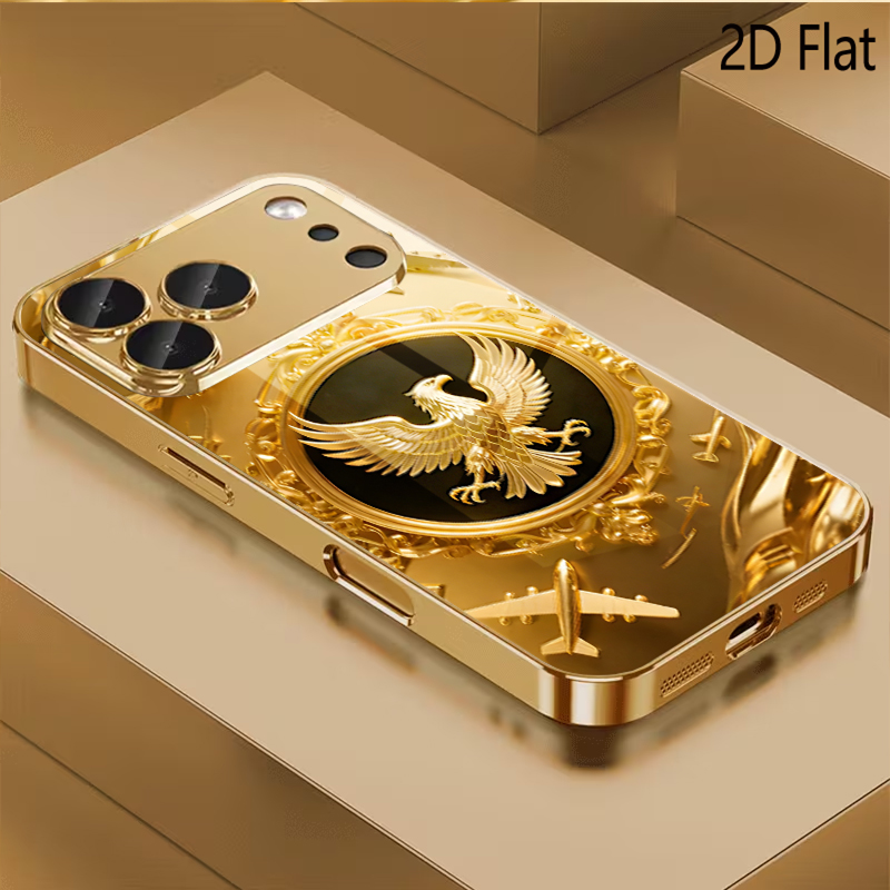 Golden Wing Patterned tempered - Phone Cases H&M ulasan dan harga