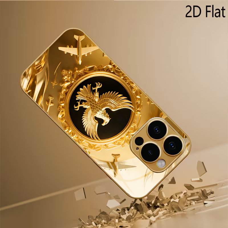 Golden Wing Patterned tempered - Phone Cases H&M ulasan dan harga