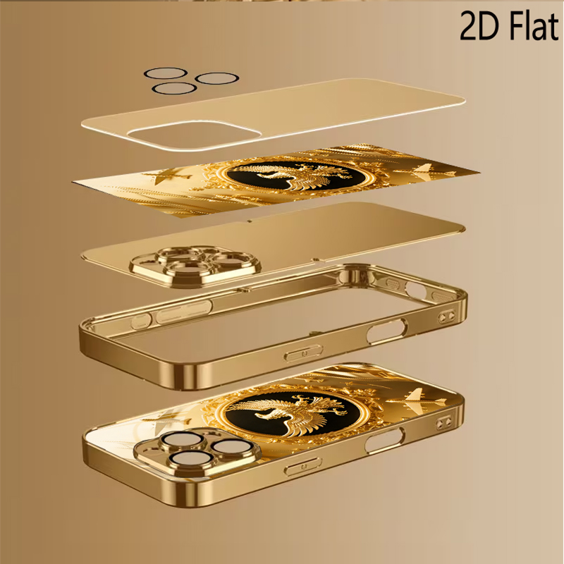 Golden Wing Patterned tempered - Phone Cases H&M ulasan dan harga